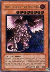 Horus the Black Flame Dragon LV8 (UTR) [SOD-EN008] Ultimate Rare | Mega City Incorporated