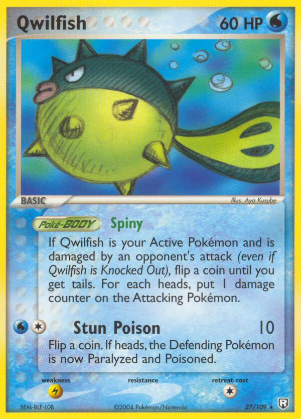 Qwilfish (27/109) [EX: Team Rocket Returns] | Mega City Incorporated