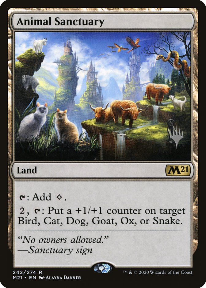 Animal Sanctuary (Promo Pack) [Core Set 2021 Promos] | Mega City Incorporated