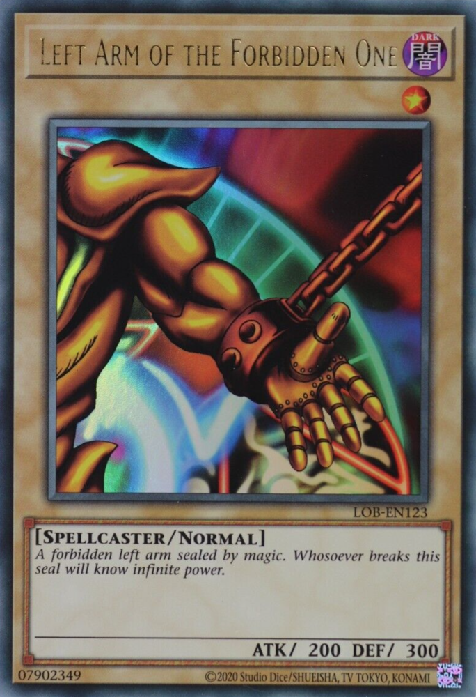 Left Arm of the Forbidden One (25th Anniversary) [LOB-EN123] Ultra Rare | Mega City Incorporated