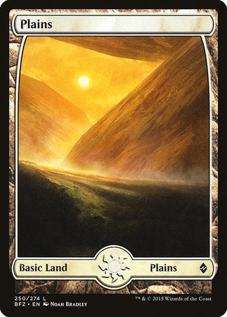 Plains (250) - Full Art [Battle for Zendikar] | Mega City Incorporated