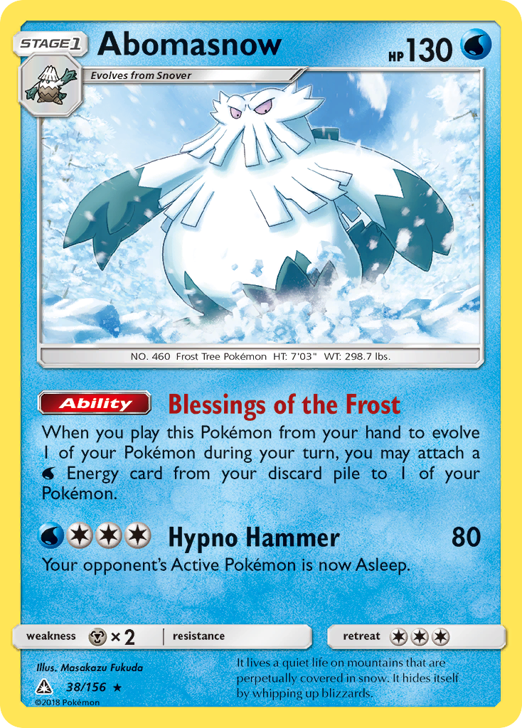 Abomasnow (38/156) [Sun & Moon: Ultra Prism] | Mega City Incorporated