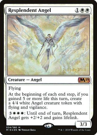 Resplendent Angel [Core Set 2019 Promos] | Mega City Incorporated