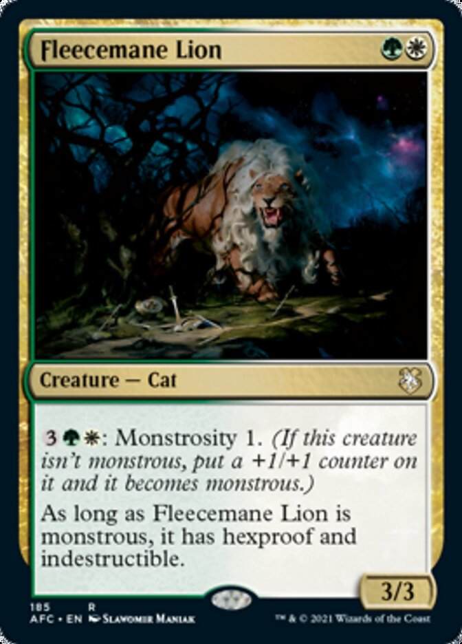 Fleecemane Lion [Dungeons & Dragons: Adventures in the Forgotten Realms Commander] | Mega City Incorporated