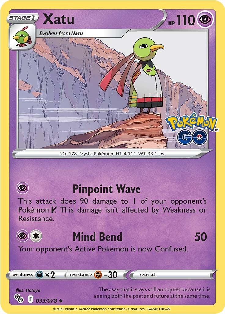 Xatu (033/078) [Pokémon GO] | Mega City Incorporated