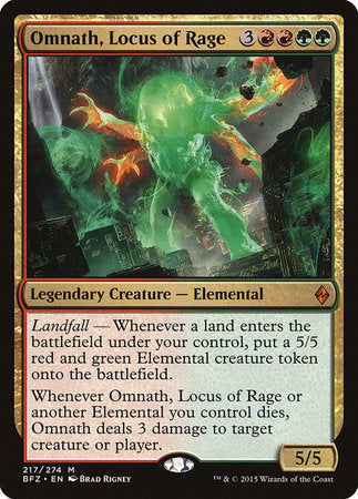 Omnath, Locus of Rage [Battle for Zendikar] | Mega City Incorporated