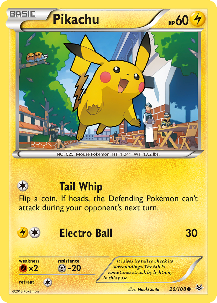 Pikachu (20/108) [XY: Roaring Skies] | Mega City Incorporated