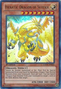 Hieratic Dragon of Sutekh [GAOV-EN025] Ultra Rare | Mega City Incorporated