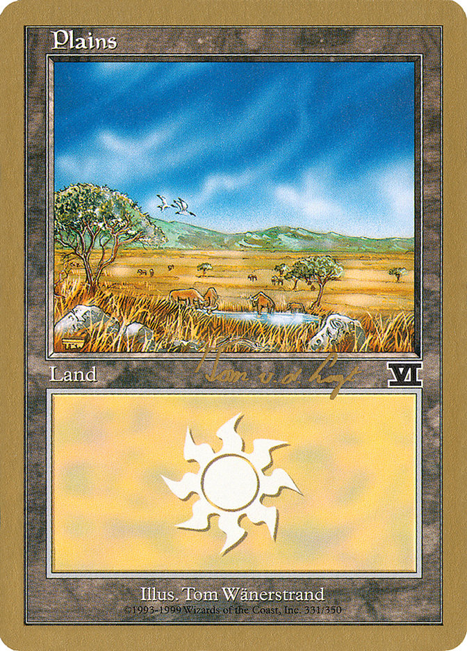 Plains (tvdl331) (Tom van de Logt) [World Championship Decks 2000] | Mega City Incorporated