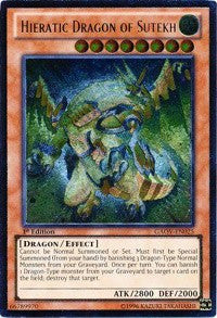 Hieratic Dragon of Sutekh (UTR) [GAOV-EN025] Ultimate Rare | Mega City Incorporated
