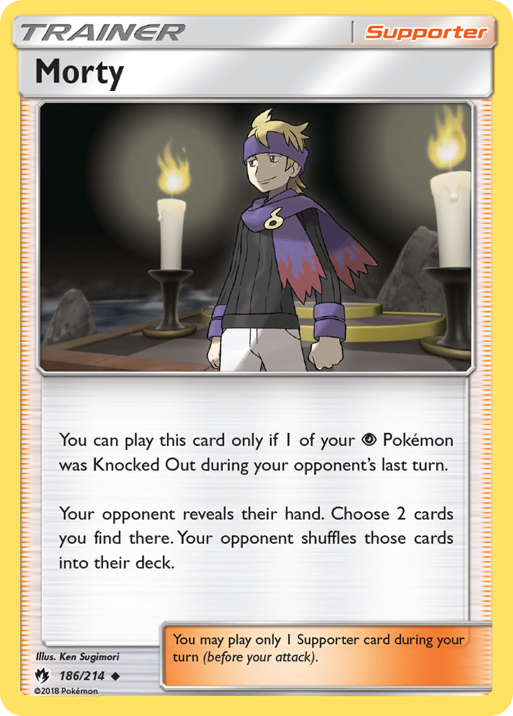 Morty (186/214) [Sun & Moon: Lost Thunder] | Mega City Incorporated