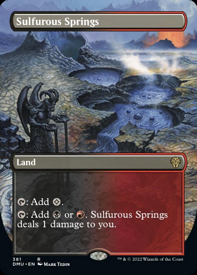 Sulfurous Springs (Borderless Alternate Art) [Dominaria United] | Mega City Incorporated