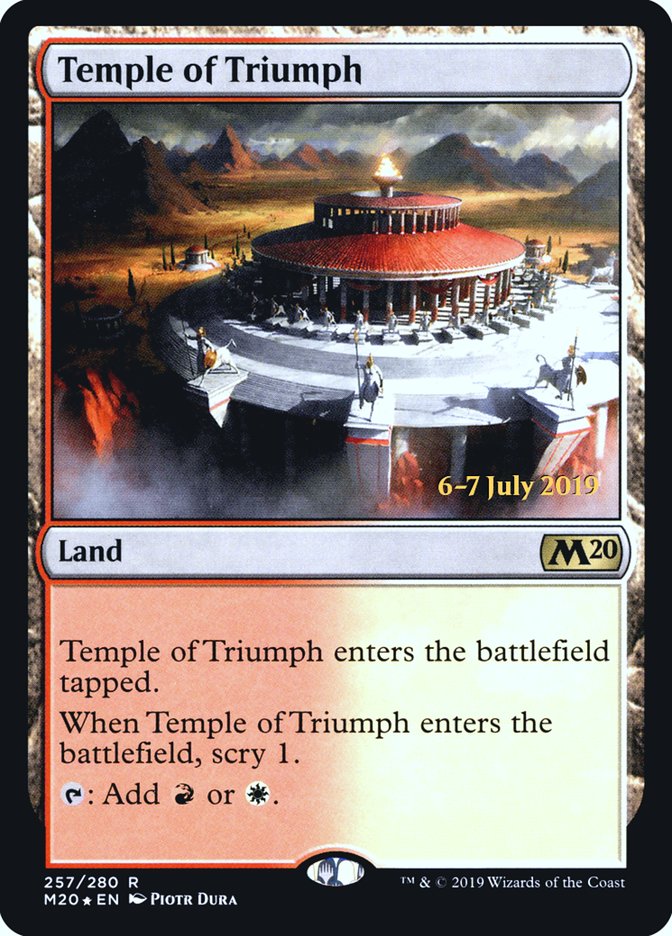 Temple of Triumph  [Core Set 2020 Prerelease Promos] | Mega City Incorporated