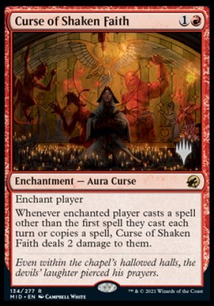 Curse of Shaken Faith (Promo Pack) [Innistrad: Midnight Hunt Promos] | Mega City Incorporated