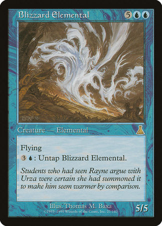 Blizzard Elemental [Urza's Destiny] | Mega City Incorporated