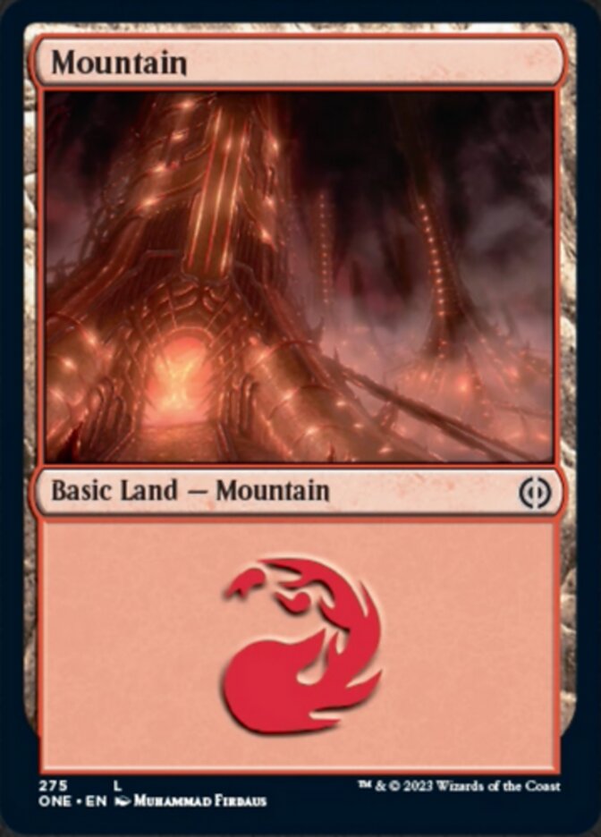 Mountain (275) [Phyrexia: All Will Be One] | Mega City Incorporated