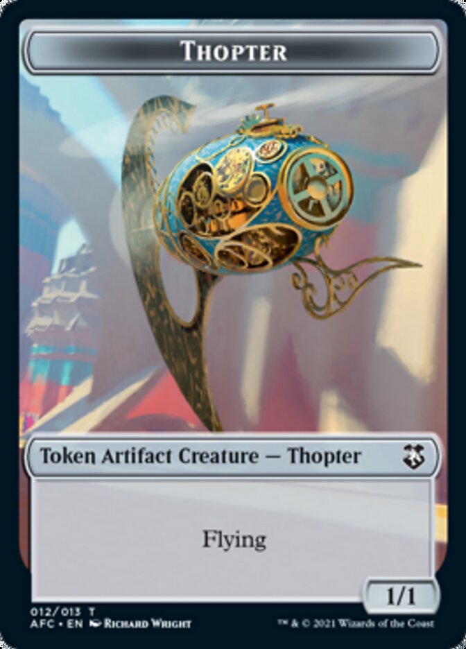 Thopter // Treasure Double-sided Token [Dungeons & Dragons: Adventures in the Forgotten Realms Commander Tokens] | Mega City Incorporated