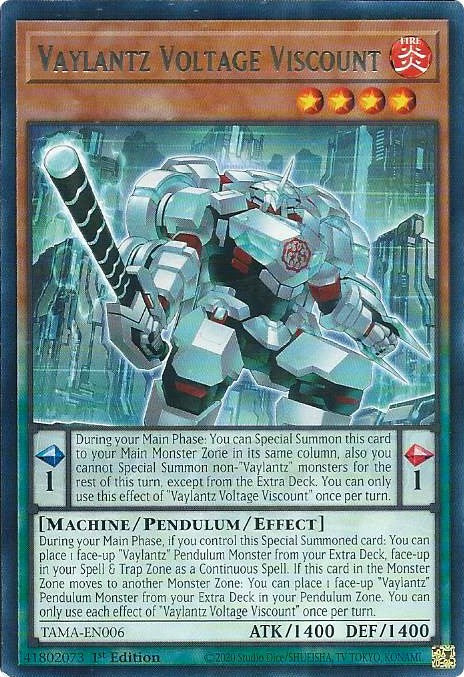 Vaylantz Voltage Viscount [TAMA-EN006] Rare | Mega City Incorporated