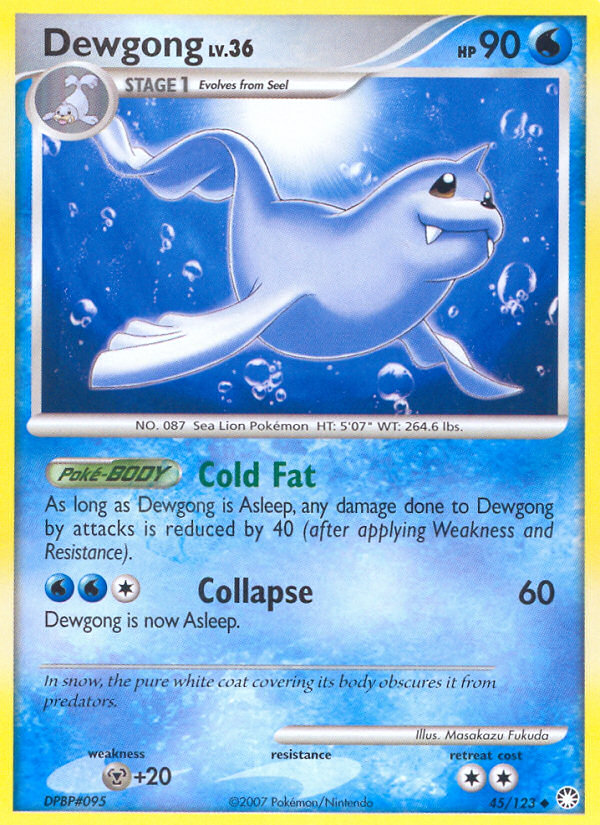 Dewgong (45/123) [Diamond & Pearl: Mysterious Treasures] | Mega City Incorporated