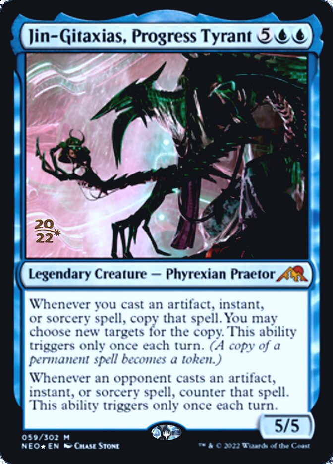 Jin-Gitaxias, Progress Tyrant [Kamigawa: Neon Dynasty Prerelease Promos] | Mega City Incorporated