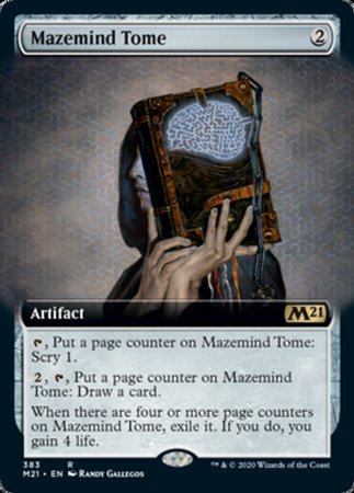 Mazemind Tome (Extended Art) [Core Set 2021] | Mega City Incorporated