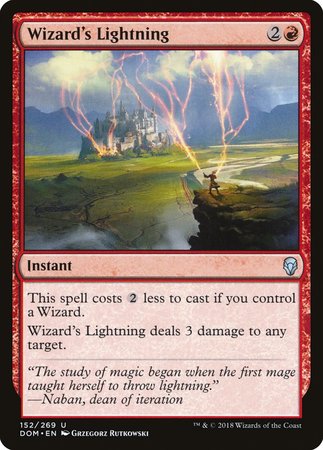 Wizard's Lightning [Dominaria] | Mega City Incorporated