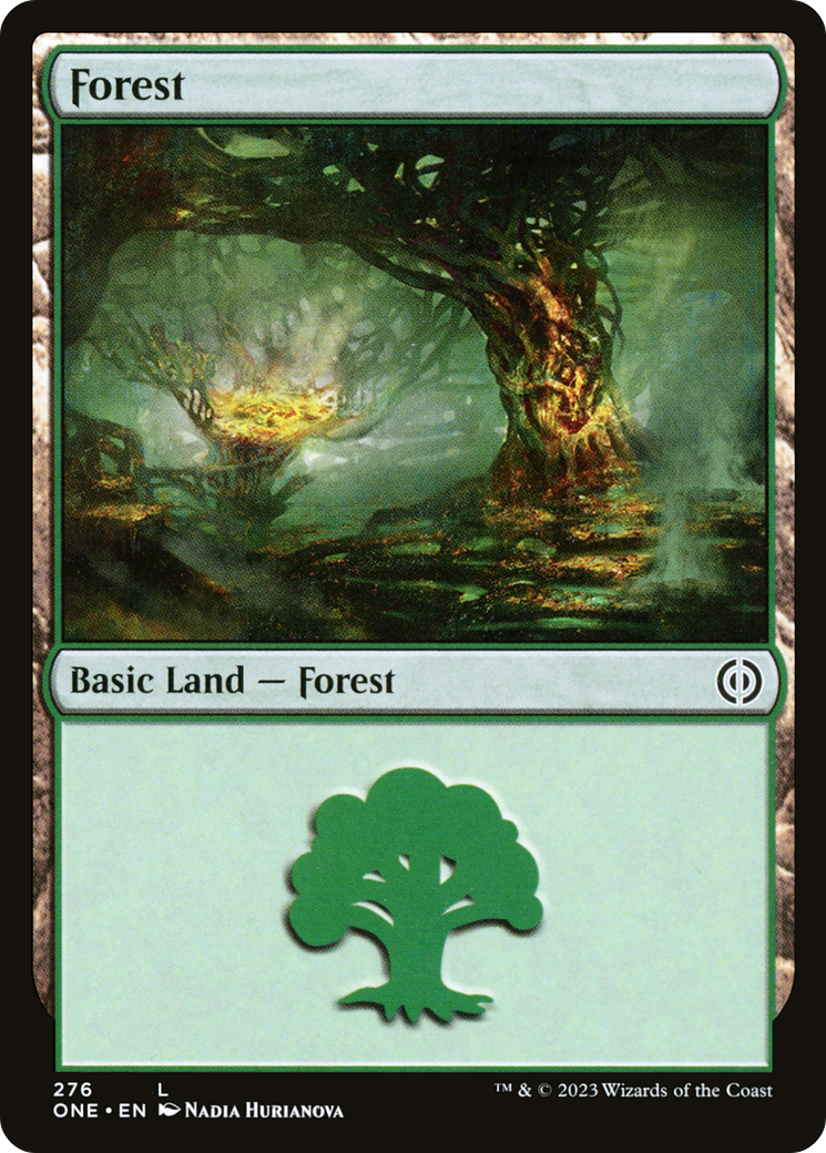 Forest (276) [Phyrexia: All Will Be One] | Mega City Incorporated