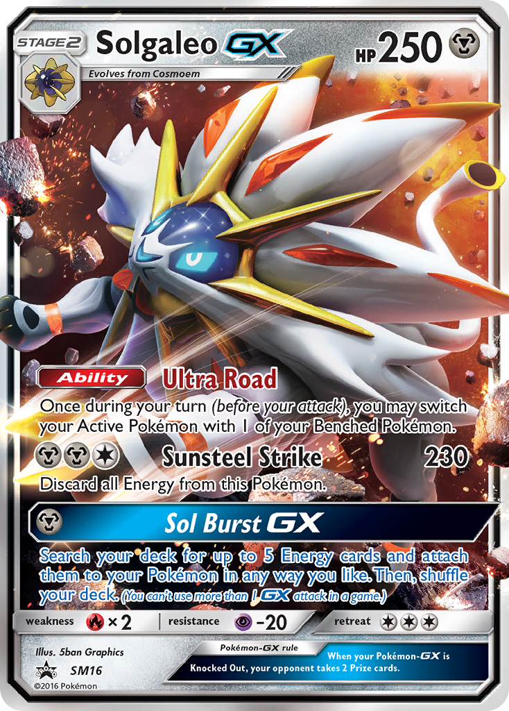 Solgaleo GX (SM16) [Sun & Moon: Black Star Promos] | Mega City Incorporated