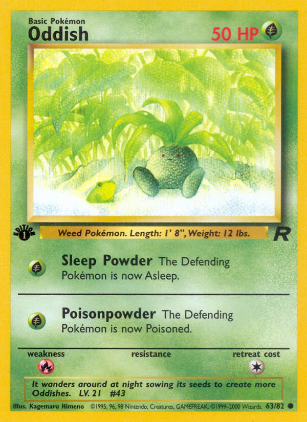 Oddish (63/82) [Team Rocket 1st Edition] | Mega City Incorporated