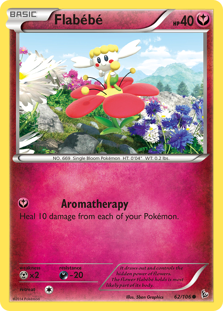 Flabebe (62/106) [XY: Flashfire] | Mega City Incorporated