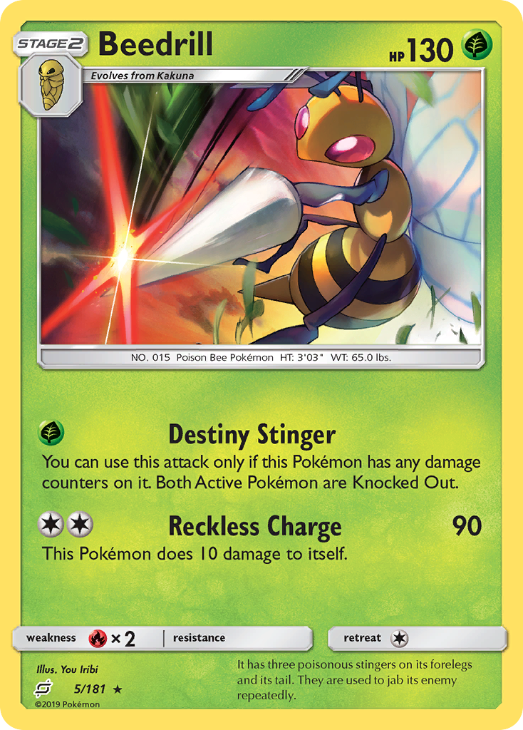 Beedrill (5/181) [Sun & Moon: Team Up] | Mega City Incorporated