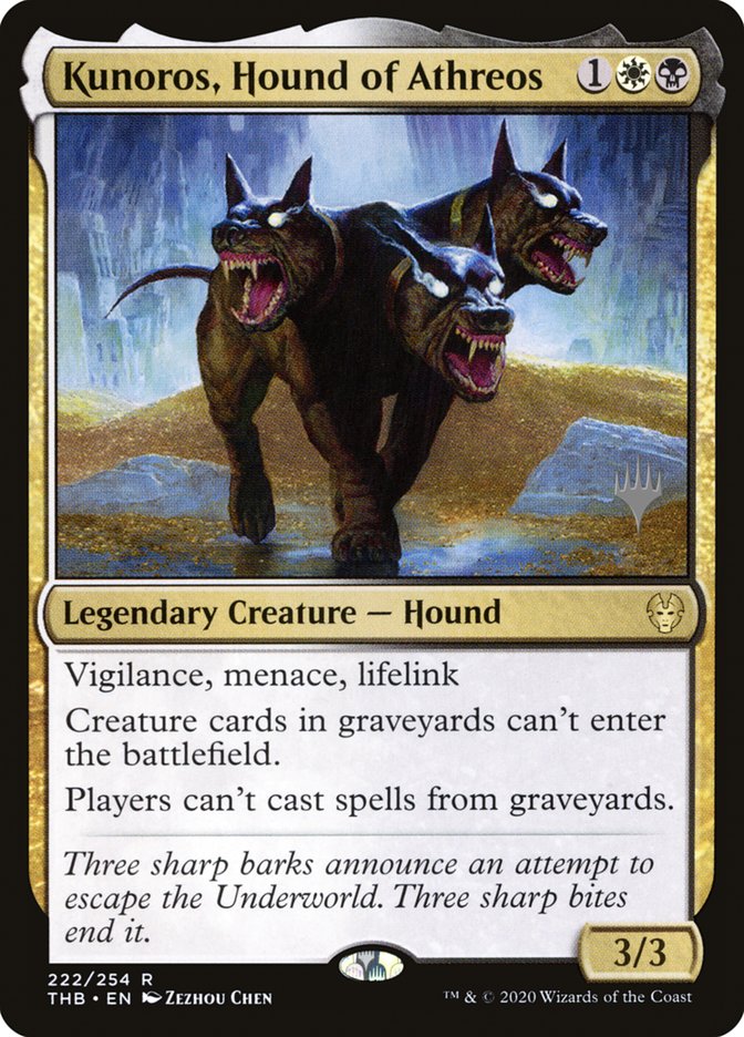 Kunoros, Hound of Athreos (Promo Pack) [Theros Beyond Death Promos] | Mega City Incorporated