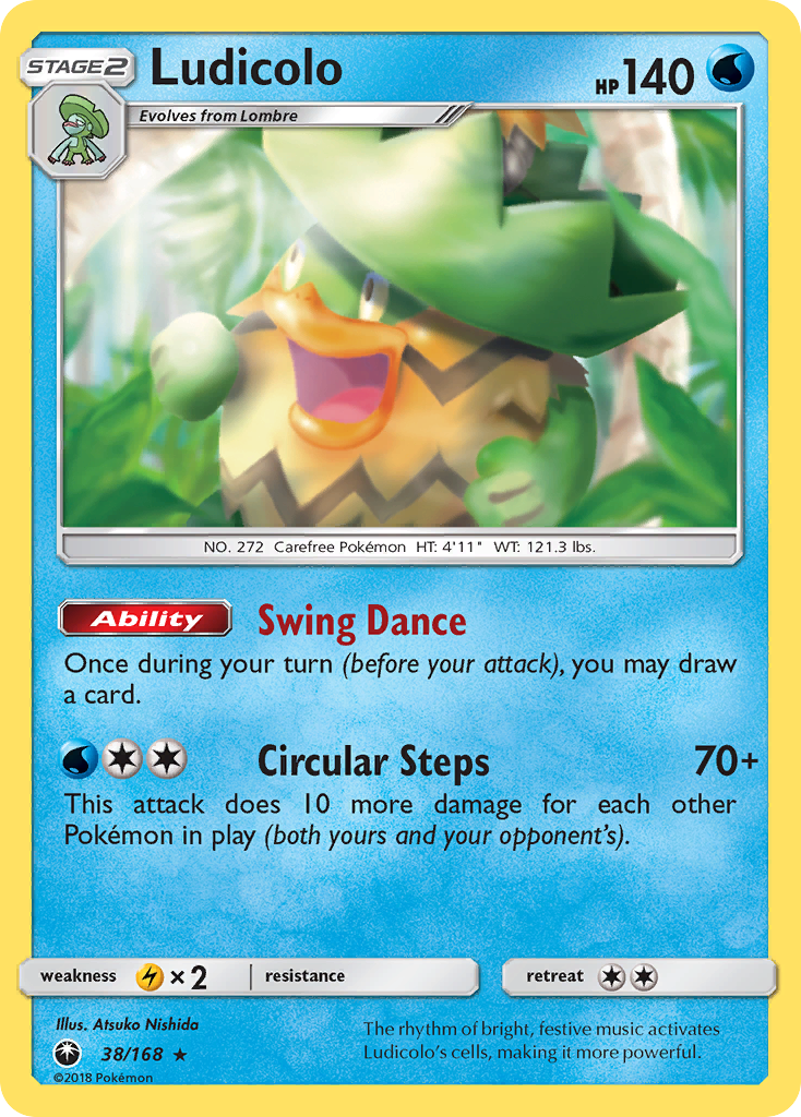 Ludicolo (38/168) [Sun & Moon: Celestial Storm] | Mega City Incorporated