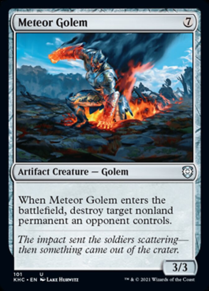 Meteor Golem [Kaldheim Commander] | Mega City Incorporated