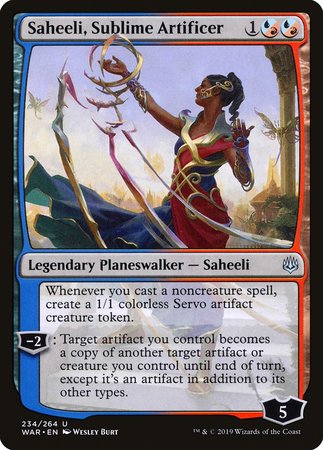 Saheeli, Sublime Artificer [War of the Spark] | Mega City Incorporated