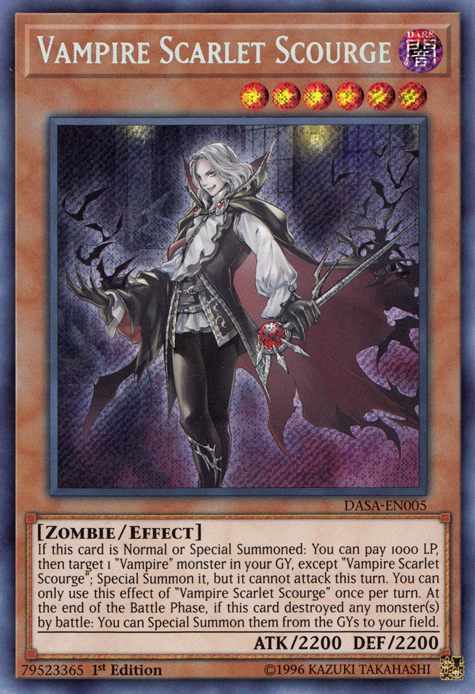 Vampire Scarlet Scourge [DASA-EN005] Secret Rare | Mega City Incorporated