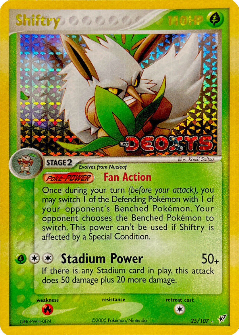 Shiftry (25/107) (Stamped) [EX: Deoxys] | Mega City Incorporated