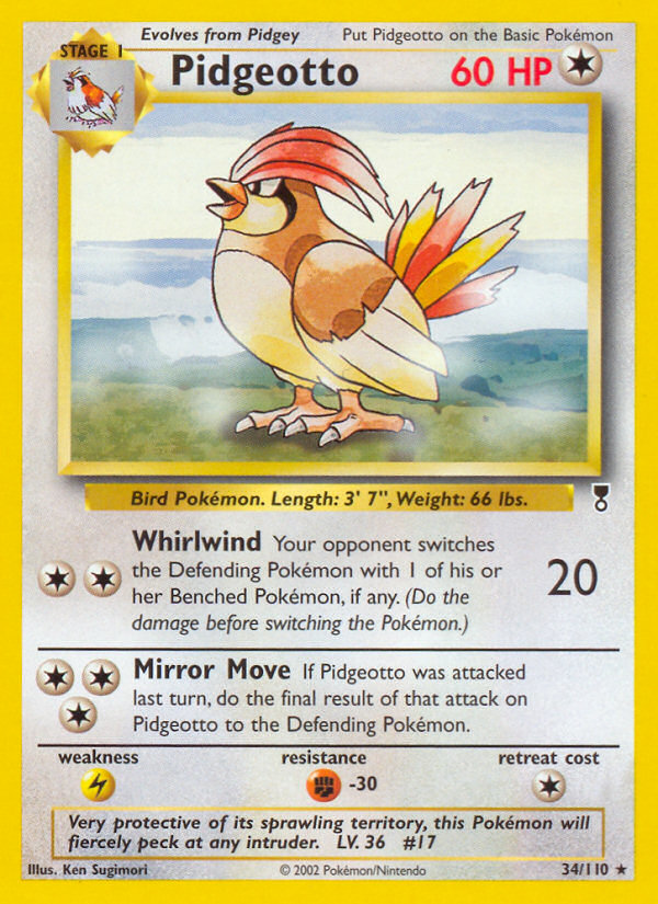 Pidgeotto (34/110) [Legendary Collection] | Mega City Incorporated