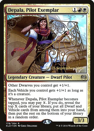 Depala, Pilot Exemplar [Kaladesh Promos] | Mega City Incorporated