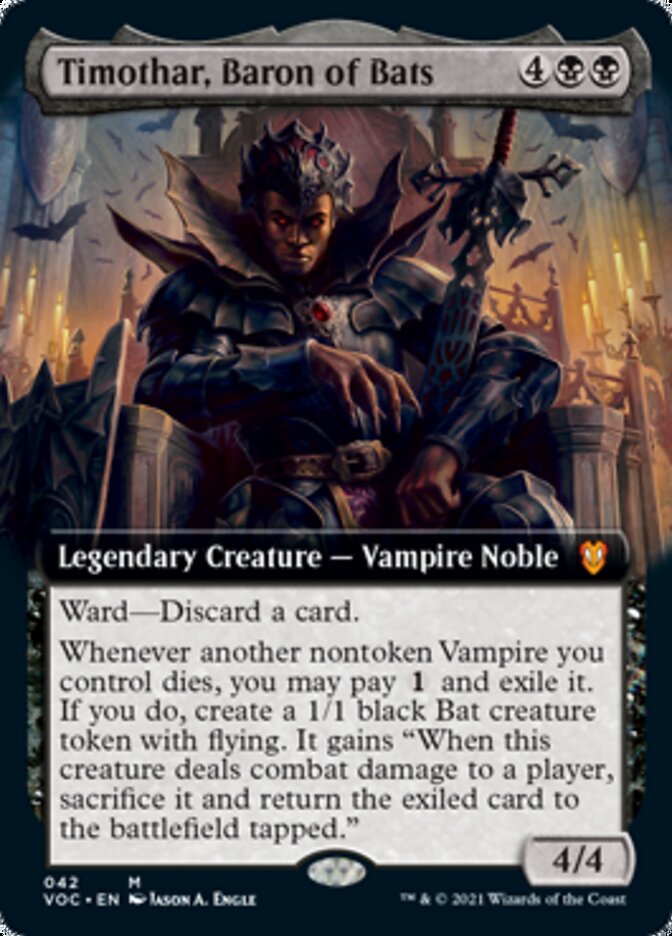 Timothar, Baron of Bats (Extended) [Innistrad: Crimson Vow Commander] | Mega City Incorporated