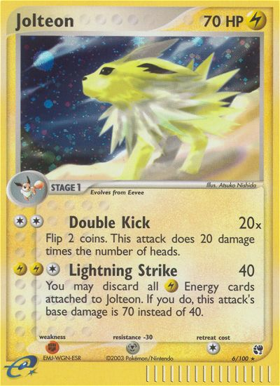 Jolteon (6/100) [EX: Sandstorm] | Mega City Incorporated