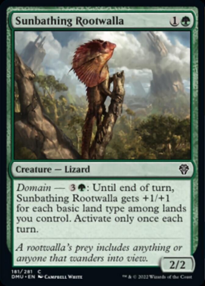 Sunbathing Rootwalla [Dominaria United] | Mega City Incorporated