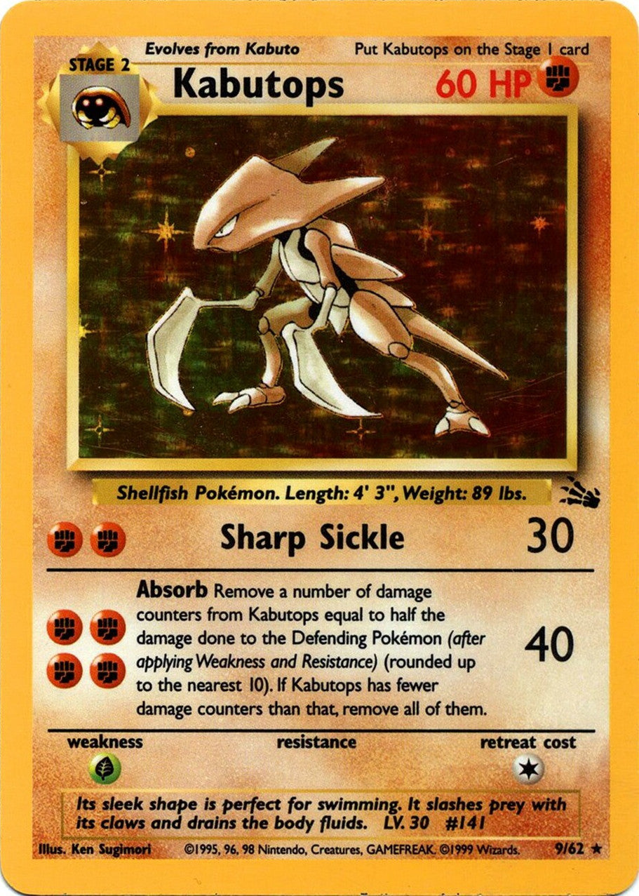 Kabutops (9/62) [Fossil Unlimited] | Mega City Incorporated