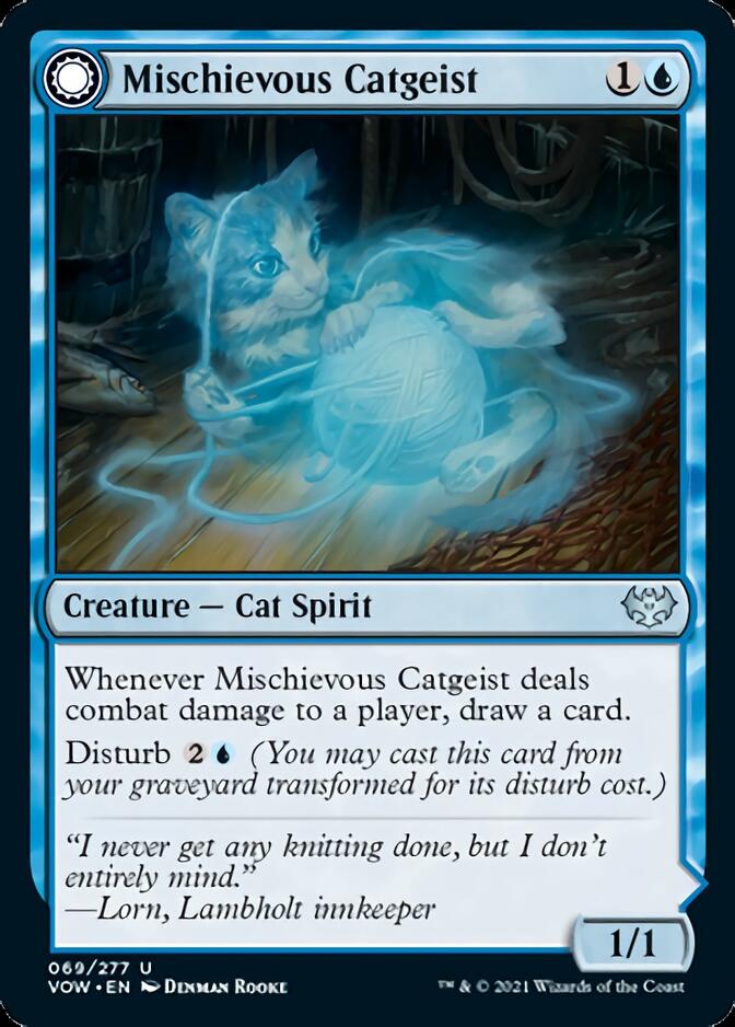 Mischievous Catgeist // Catlike Curiosity [Innistrad: Crimson Vow] | Mega City Incorporated