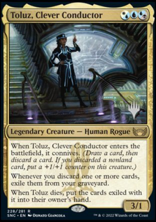 Toluz, Clever Conductor (Promo Pack) [Streets of New Capenna Promos] | Mega City Incorporated