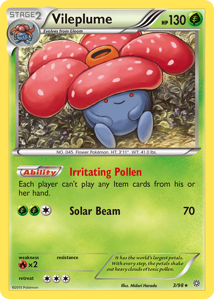 Vileplume (3/98) [XY: Ancient Origins] | Mega City Incorporated