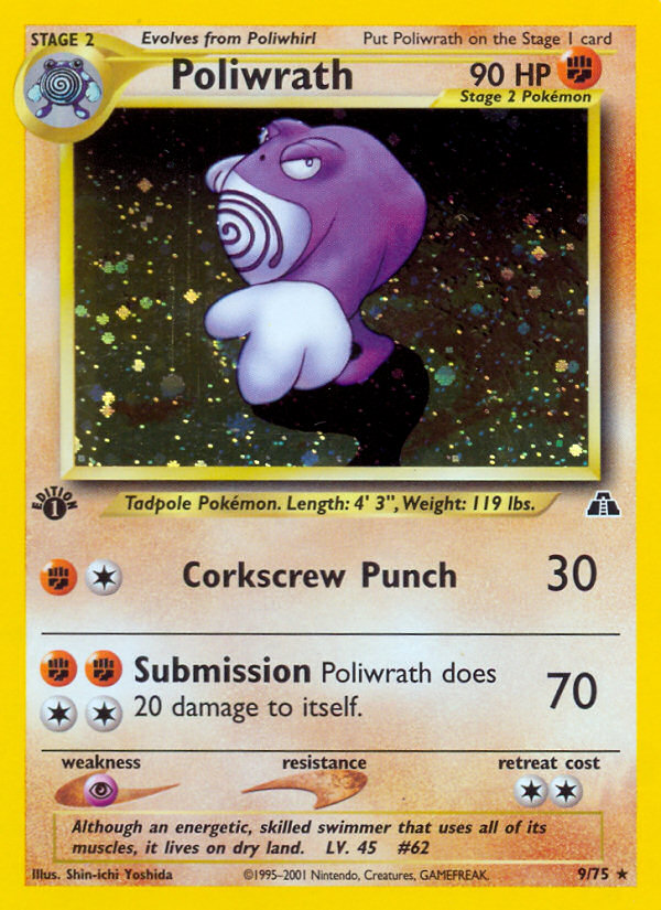 Poliwrath (9/75) [Neo Discovery 1st Edition] | Mega City Incorporated