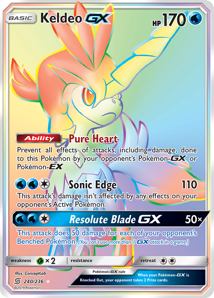 Keldeo GX (240/236) [Sun & Moon: Unified Minds] | Mega City Incorporated