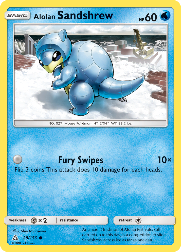 Alolan Sandshrew (28/156) [Sun & Moon: Ultra Prism] | Mega City Incorporated