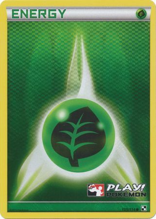 Grass Energy (105/114) (Play Pokemon Promo) [Black & White: Base Set] | Mega City Incorporated